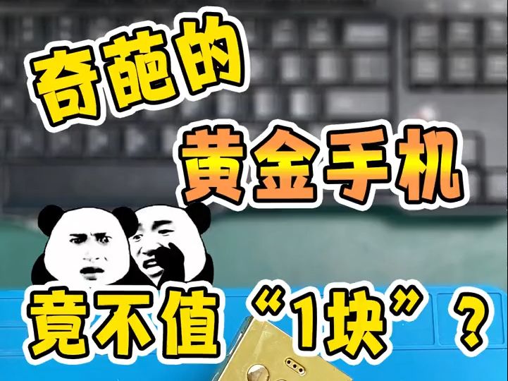 史上最奇葩的“黄金手机”,你能找到它的屏幕在哪嘛?哔哩哔哩bilibili