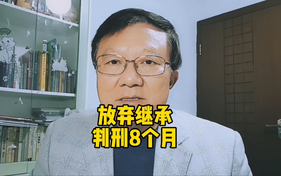 一女子为恶意逃债,放弃继承房产.法院:犯拒执罪,判刑8个月.哔哩哔哩bilibili