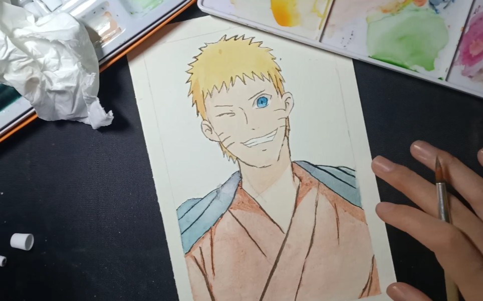 【水彩鸣人】火影系列-鸣人