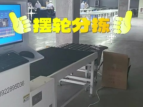 物流DWS设备+摆轮分拣机 一键采集货物信息快速分拣哔哩哔哩bilibili