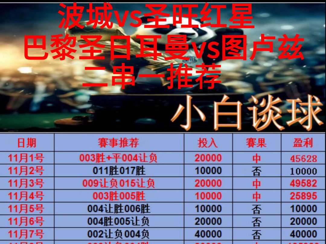 11月22号小白二串一推荐已出,全网最稳二串一推荐,计划就是怎么稳怎么推,一切都是按照计划稳定进行中.哔哩哔哩bilibili