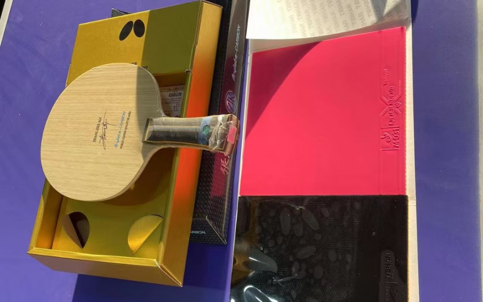 今日粘拍 张继科alc 正手挺拔k2pro反手挺拔国手粉色量子