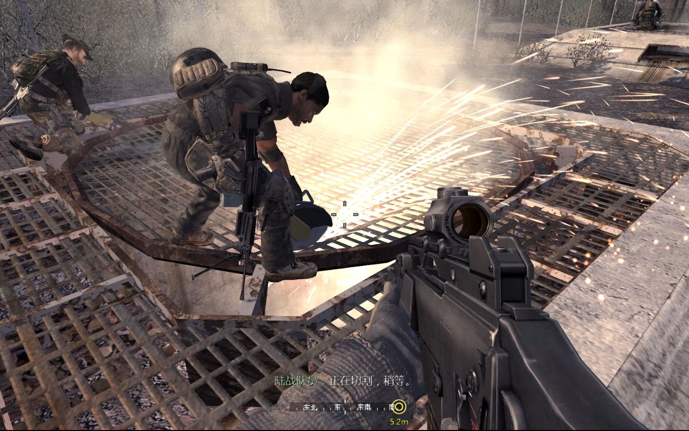 使命召唤4 全体攻击 进入敌基地内部 企图阻止导弹使其自毁