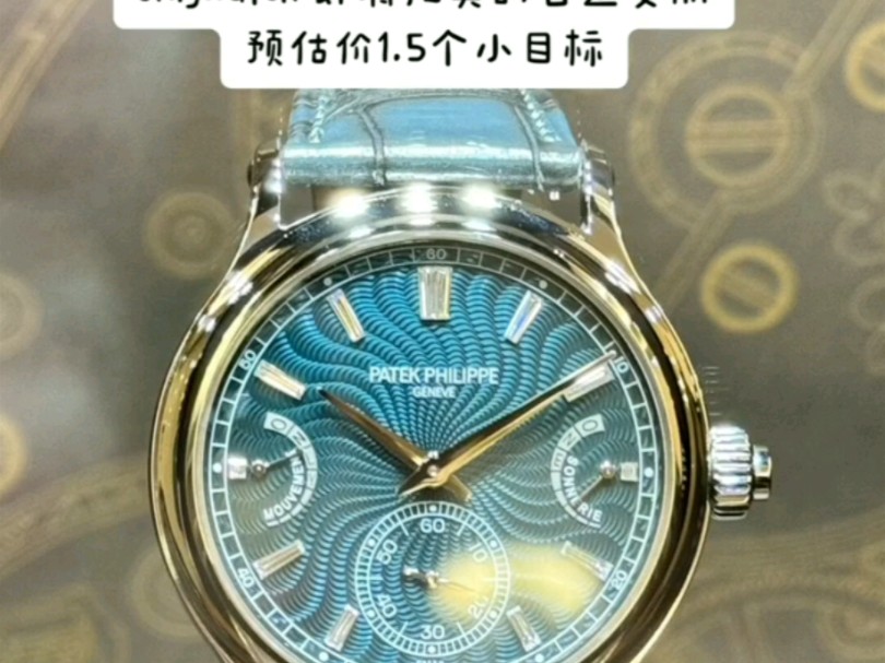 这次百达翡丽6300为OnlyWatch打造的孤品腕表能否过亿?哔哩哔哩bilibili