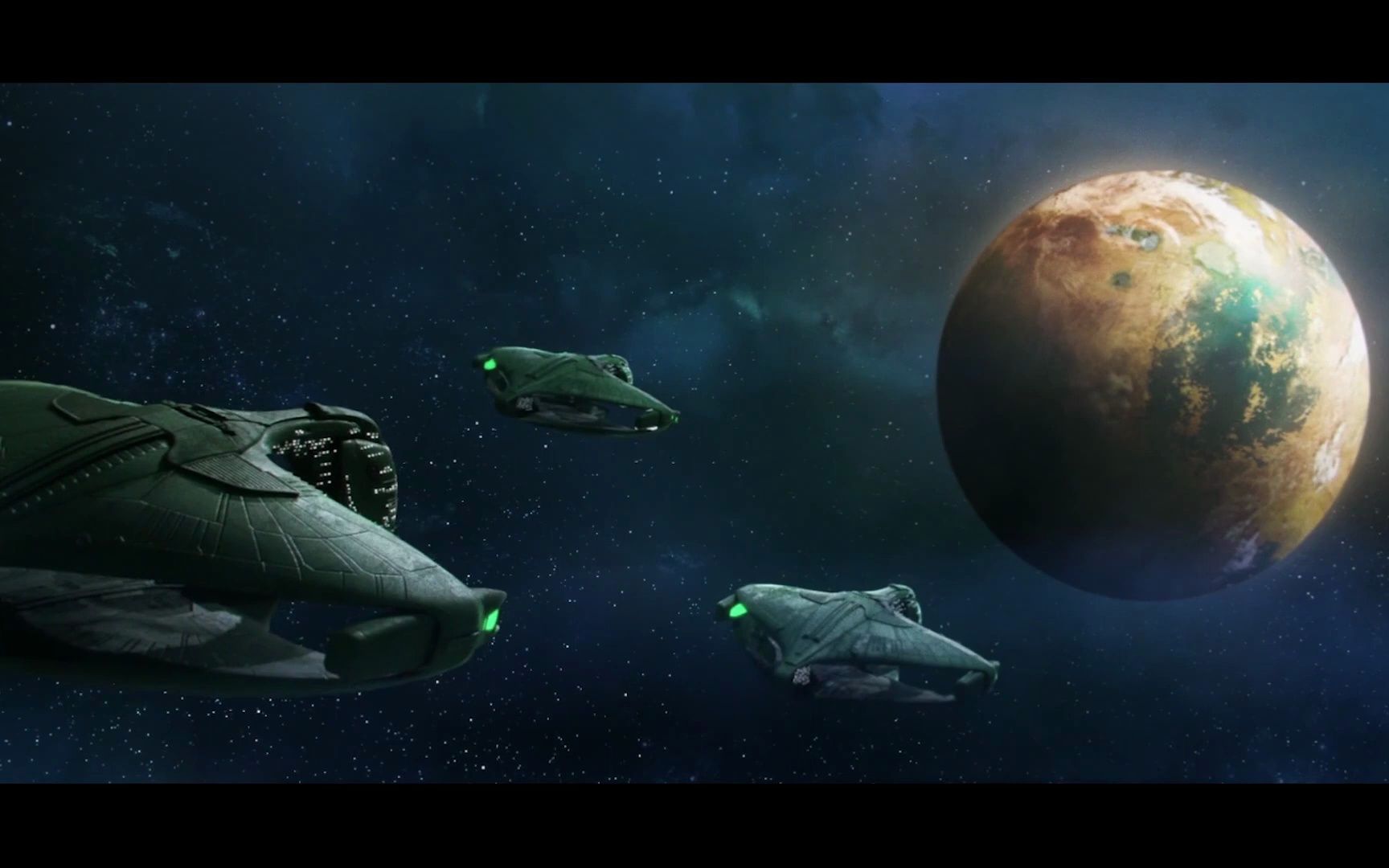 星际迷航 无限 罗慕伦星际舰队飞向行星