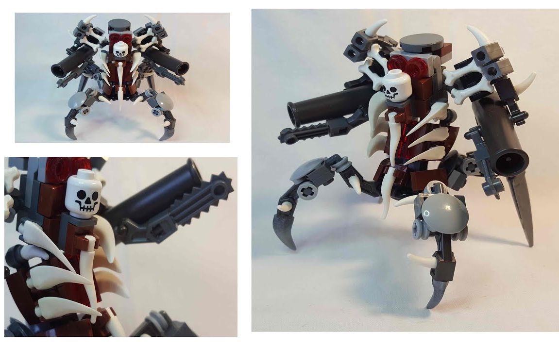 乐高moc教程死灵机甲粉碎机拼搭指南