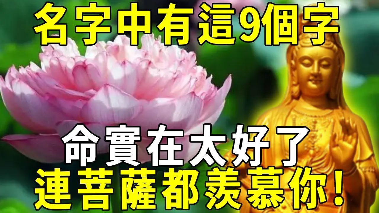 不可思议!算命大师都吓呆了!名字中有这9个字,命实在太好了!连菩萨都羡慕你! 【晓书说】哔哩哔哩bilibili