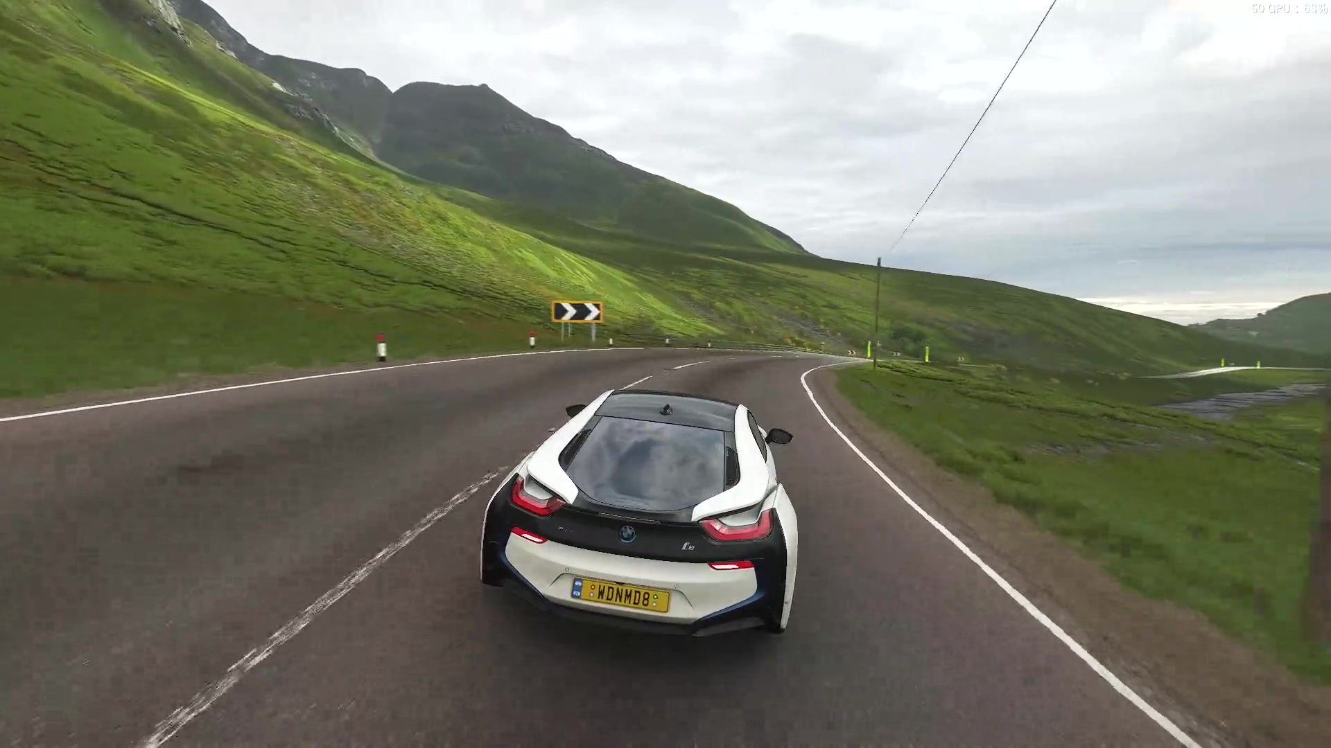 地平线4环岛原厂宝马i8ai操控