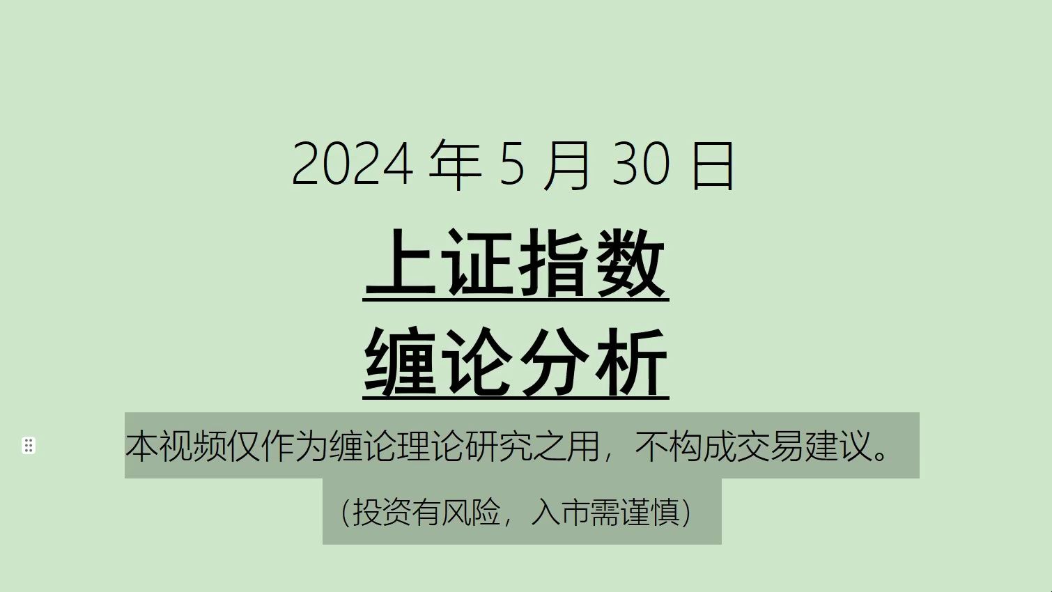 [图]《2024-5-30上证指数之缠论分析》