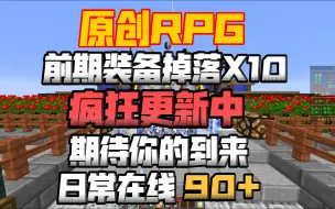 Download Video: 耗资数万打造的原创RPG！前期十倍装备掉落！日常在线90+！五年开服经验稳定开服！我的世界1.12.2原创RPG服务器