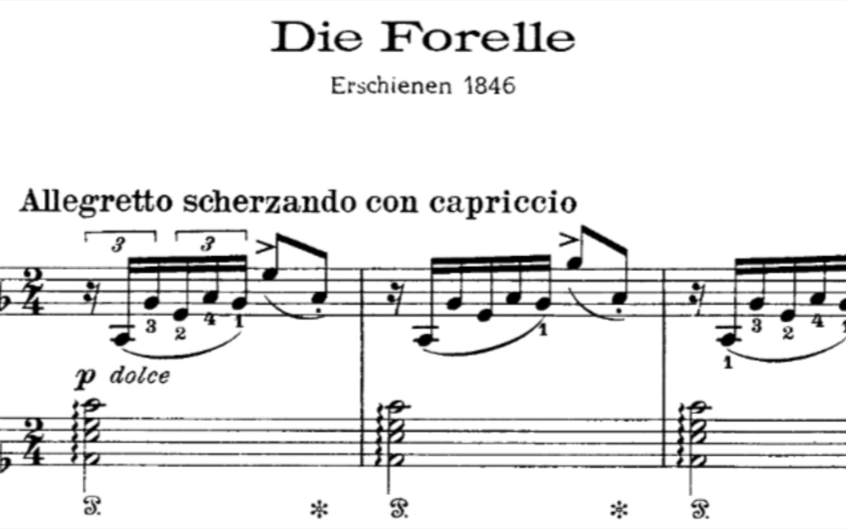 [图]（手小的痛)《Die Foelle》(鳟鱼)S.564 piano transcription after Schubert (改编自舒伯特《鳟鱼五重奏》)