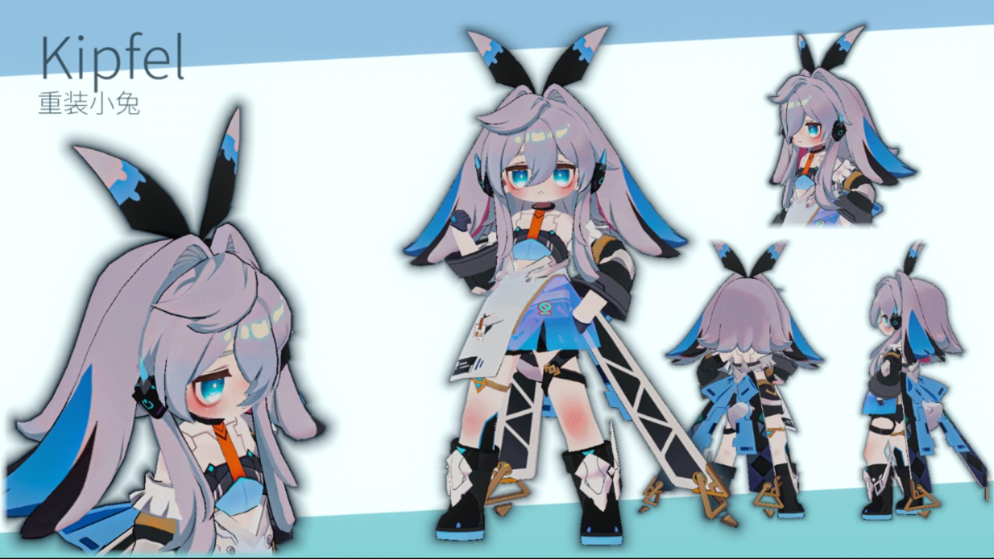 vrchat mmd kipfel重装小兔 我的悲伤是水做的