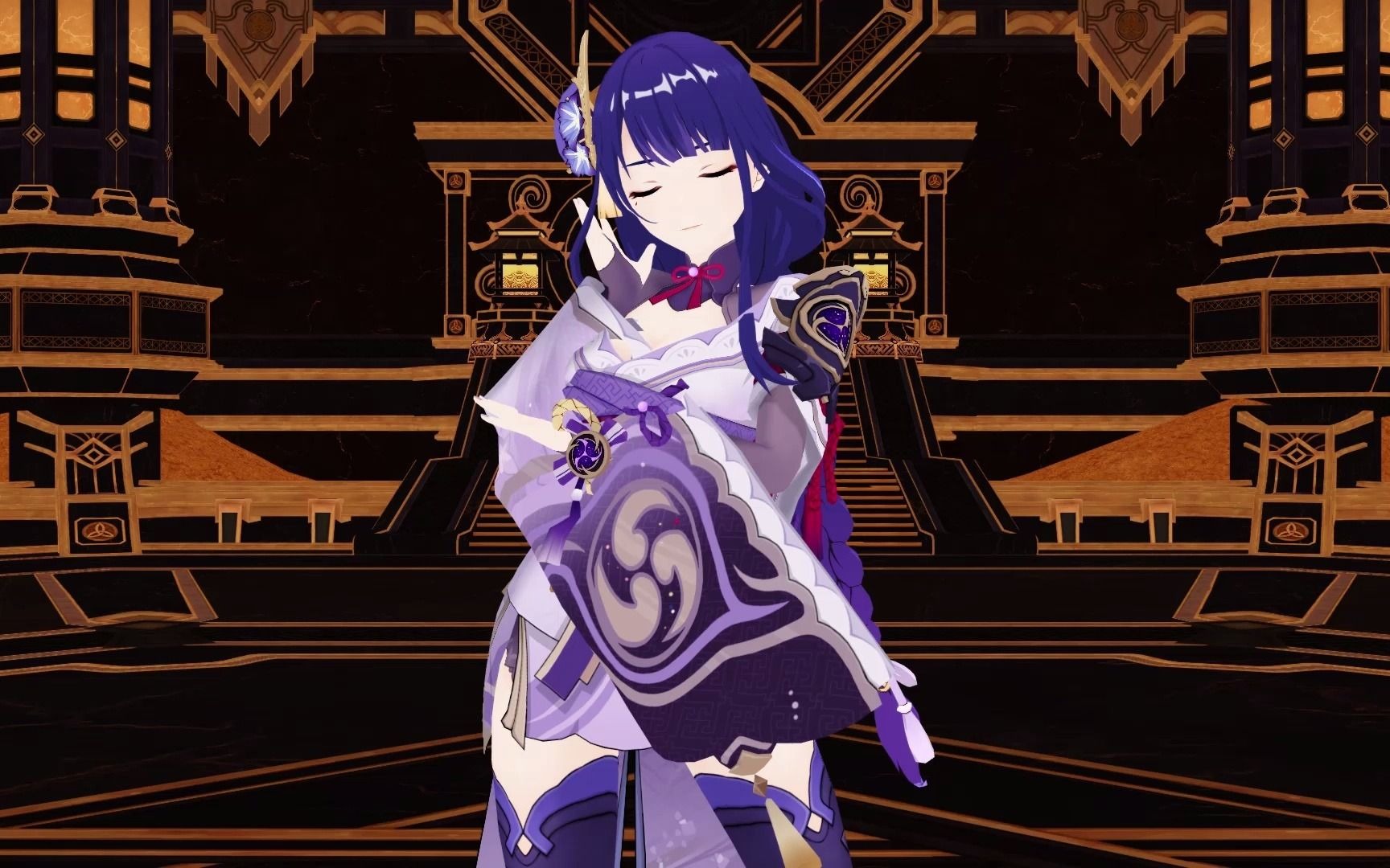 【原神mmd/雷神】雷神大姐姐请给我奶香的一刀【倾杯】