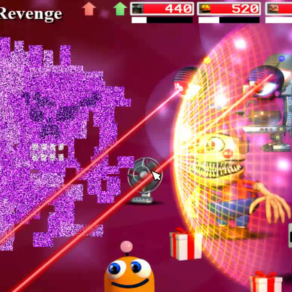 低画质&微卡顿警告】fnaf-world：Redacted 最终BOSS：PurpleGeist's