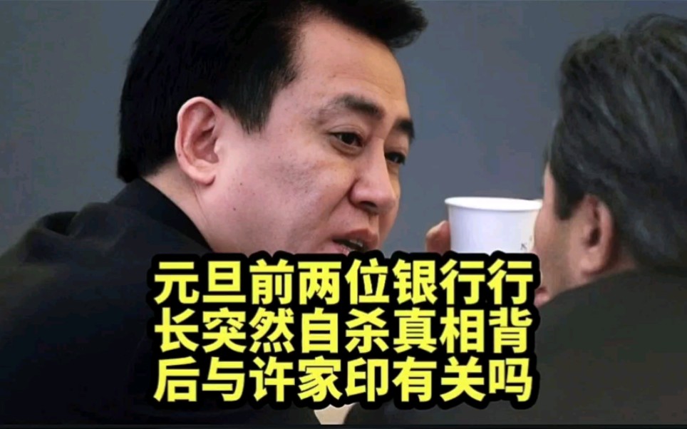 元旦前两位银行行长突然自杀,真相背后与许家印是否有关?哔哩哔哩bilibili