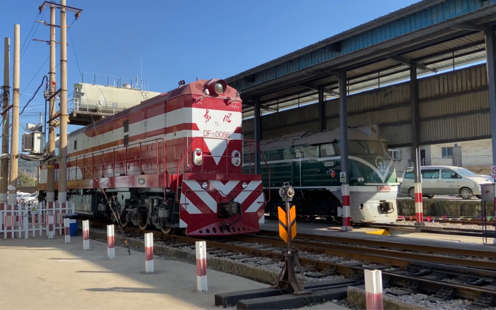 昆明云冶集团东风7g调车作业