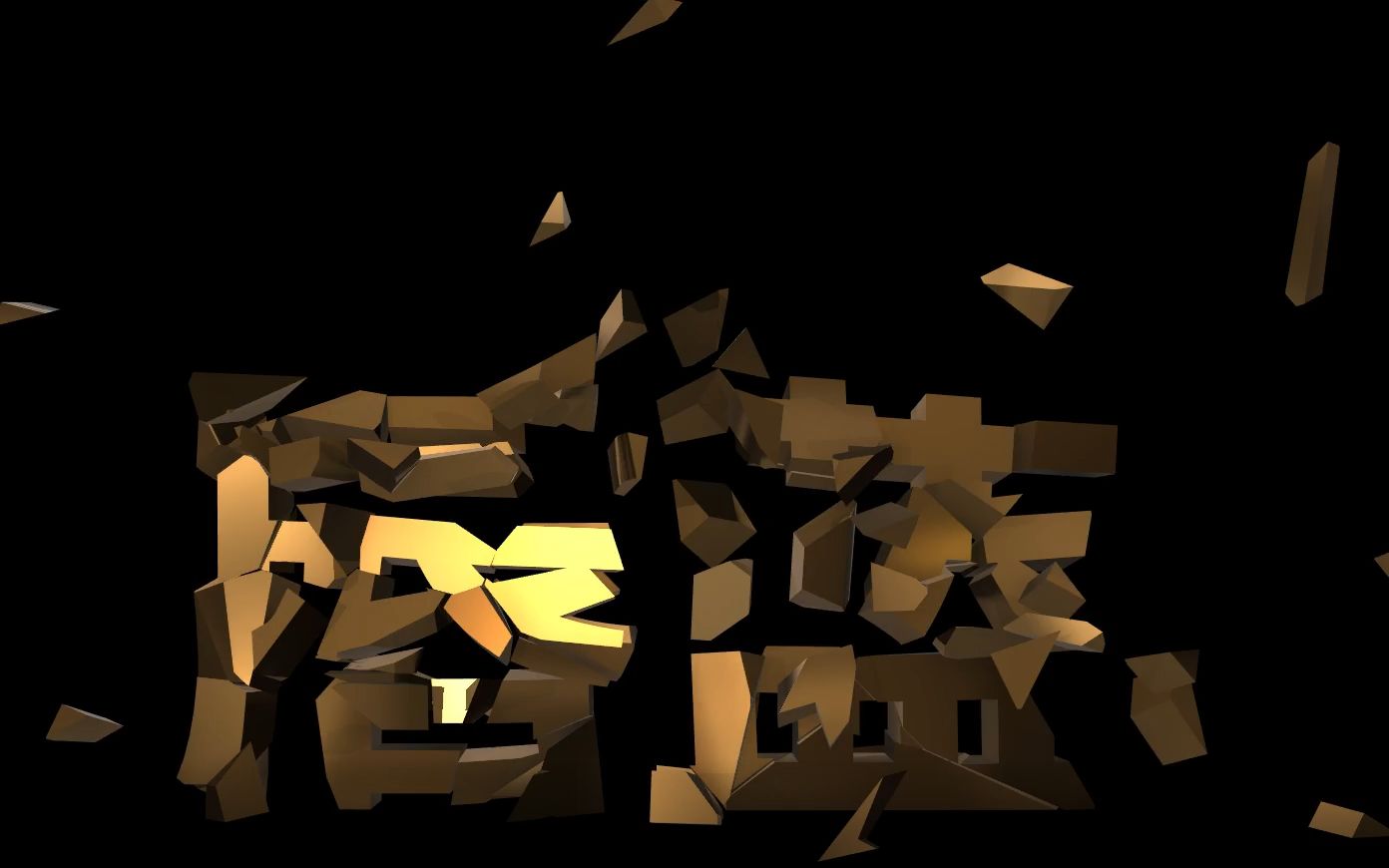 活动  【从零开始的3dmax】文字破碎效果结合ae渲染