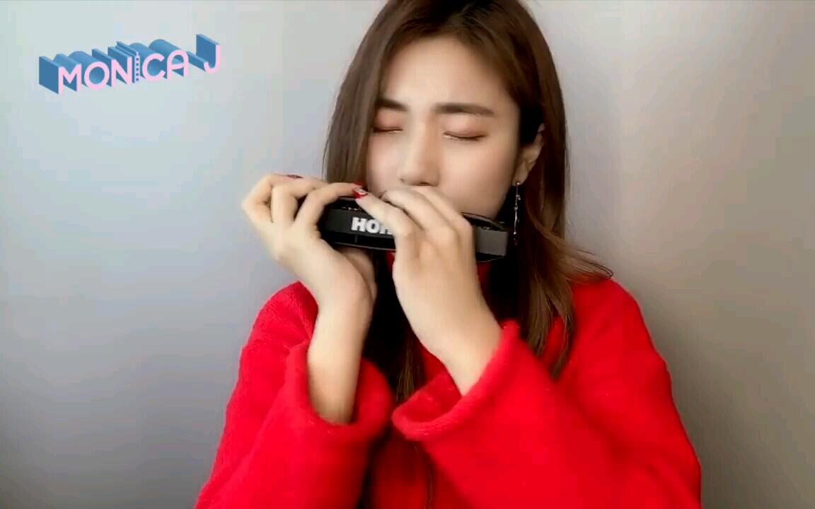 【搬运 半音阶口琴】雪の華 by Monica J（cover 中岛美嘉）... 哔哩哔哩