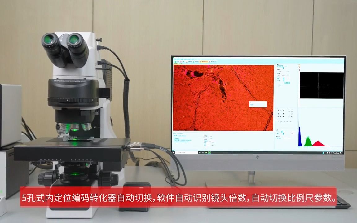 motic麦克奥迪pa53 fs6 正置生物荧光显微镜 电动转盘物镜切换 3色