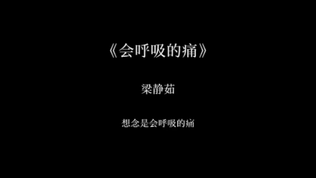 思念是会呼吸的痛哔哩哔哩bilibili