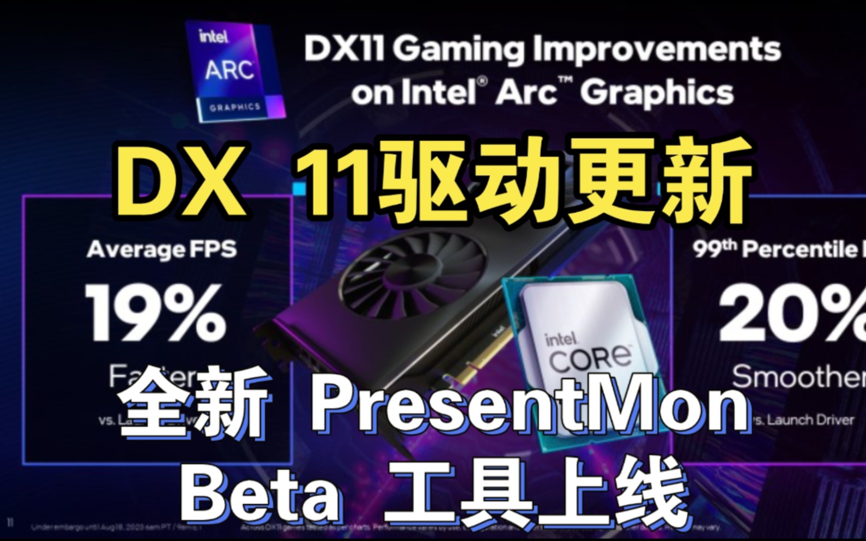 英特尔锐炫显卡 DX11 性能更新!全新 PresentMon Beta 工具上线哔哩哔哩bilibili