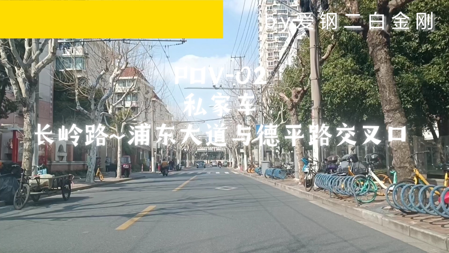 pov-02,私家车(长岭路~浦东大道与德平路交叉口)本片9倍速度播放