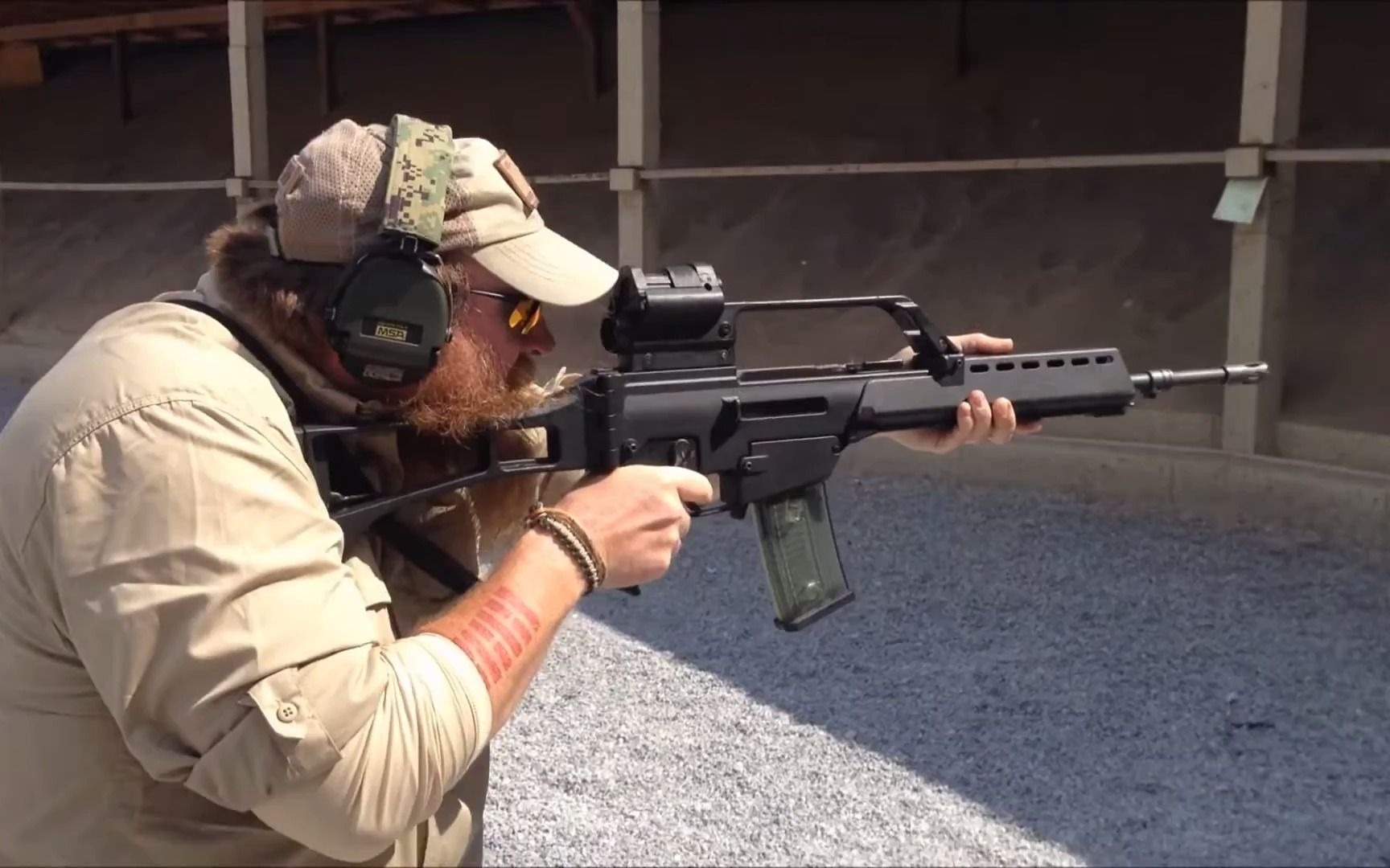 德国g36突击步枪实弹射击_哔哩哔哩_bilibili