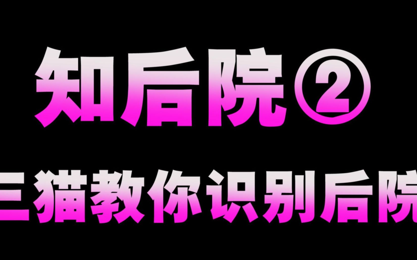 【在线反锤】为什么说花花与三猫是知后院买后院?三猫教你识别后院!玻璃格子后院专期哔哩哔哩bilibili