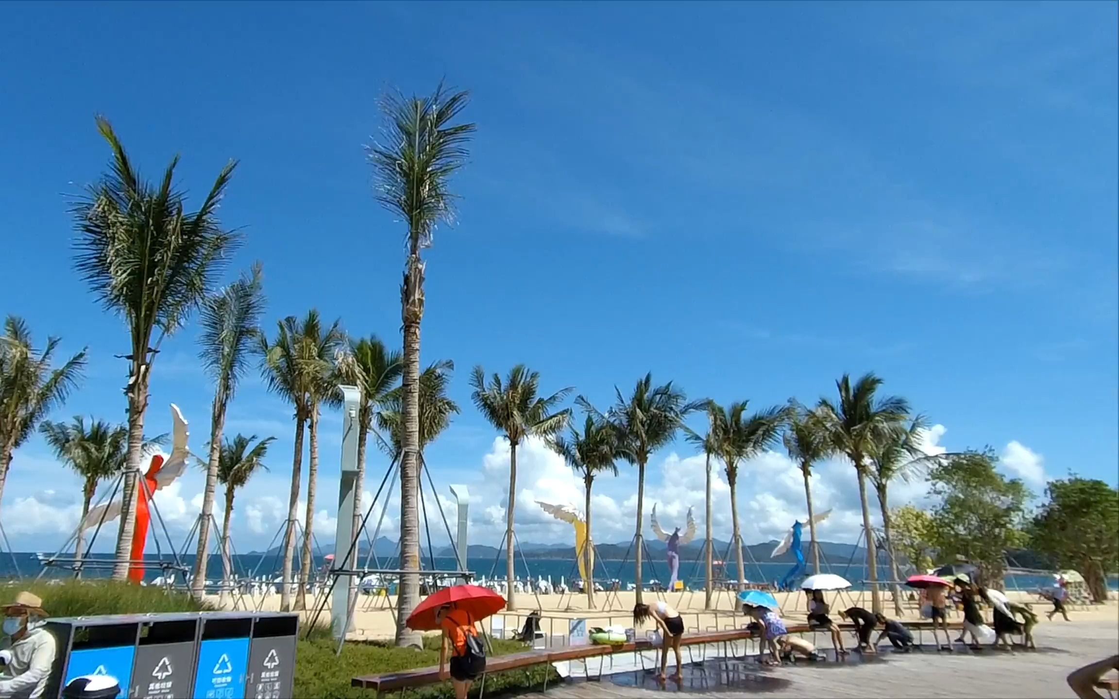 深圳大梅沙海滨公园,用老人与海的bgm很合适了