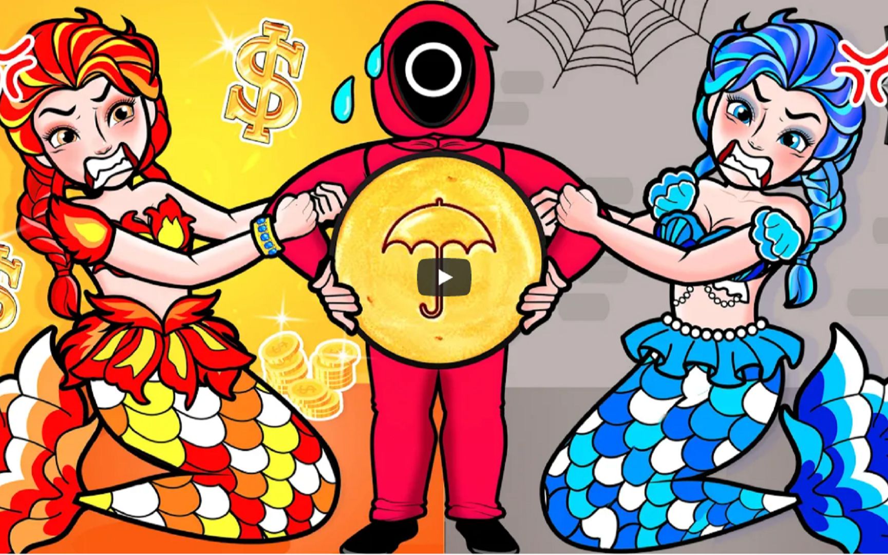 纸娃娃动画:冰火公主参赛赢城堡,惹怒观众终止比赛,获得海螺屋_哔哩