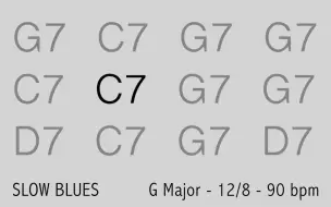 Tải video: G调布鲁斯12小节伴奏(90 bpm)