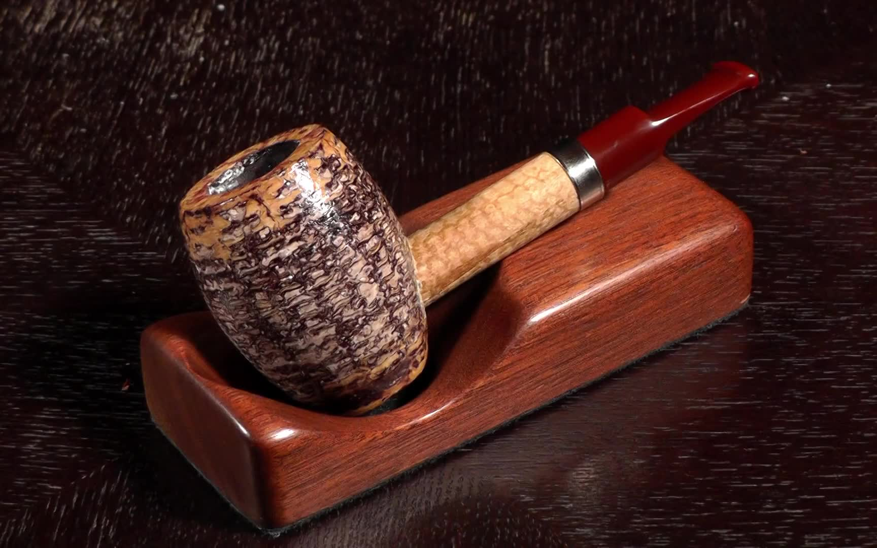 cd联名密苏里海泡石玉米红嘴烟斗missouri meerschaum: cornell &