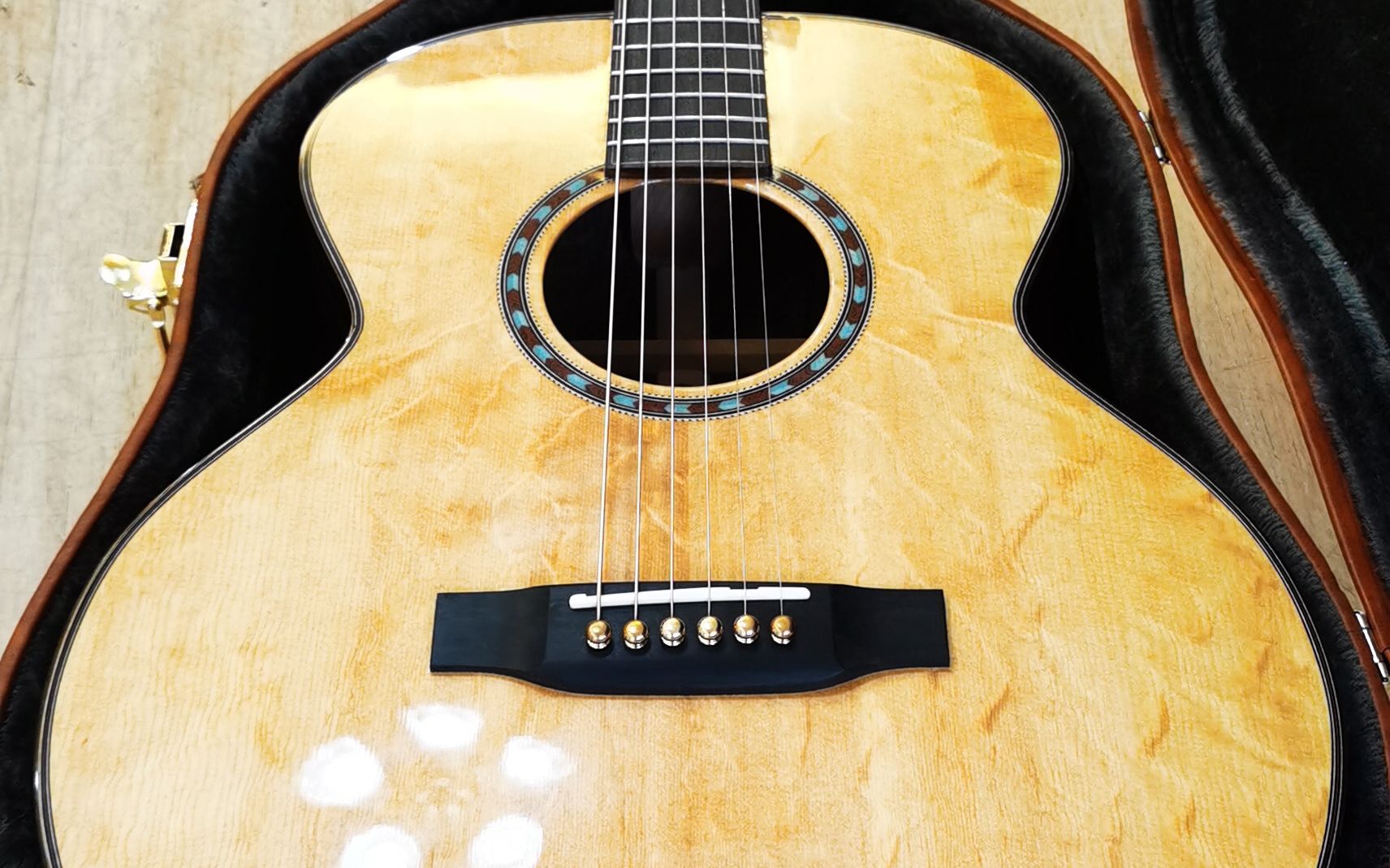 手工吉他-39寸十二雄蕊破布木sj桶型-悟空吉他坊出品