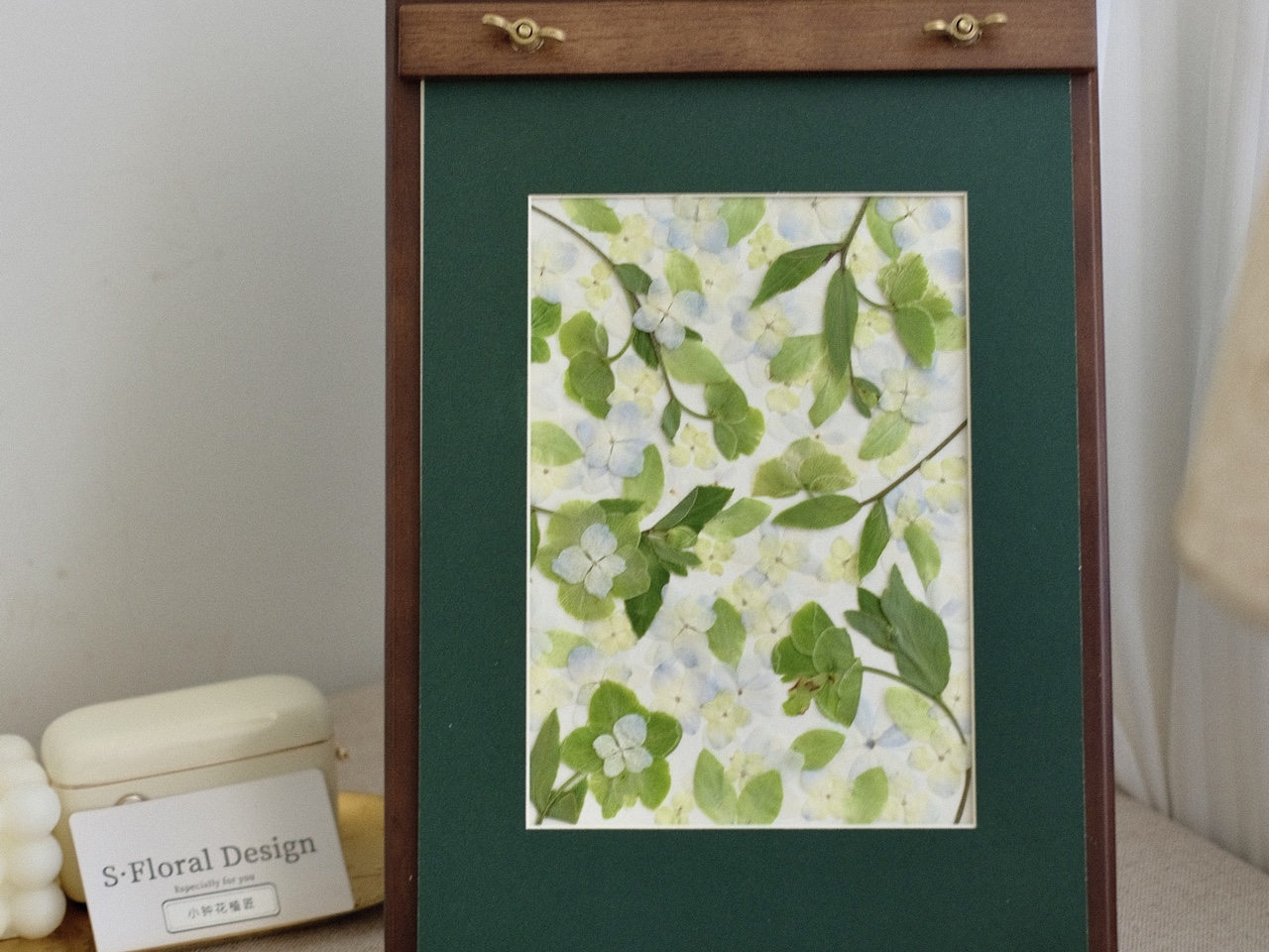 手工压花礼物"风吹花飘落,何处卷涟漪." 90