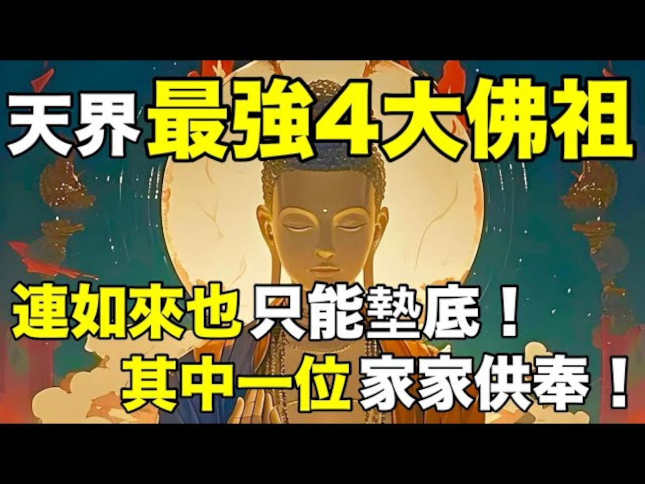 天界最强四大佛祖!连如来也只能垫底!其中一位家家供奉!哔哩哔哩bilibili