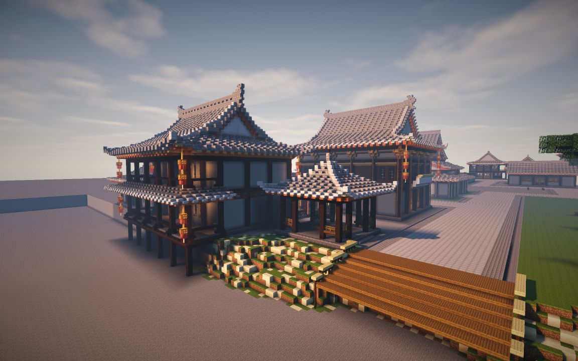 石头tv我的世界建筑日记中式建筑第四十八集版本1161