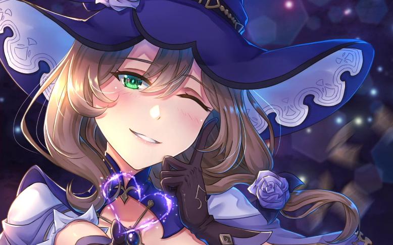 活动作品原神高清美图丽莎让姐姐帮帮你吧