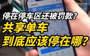 Download Video: 停在停车区还被罚款？共享单车到底应该停在哪？