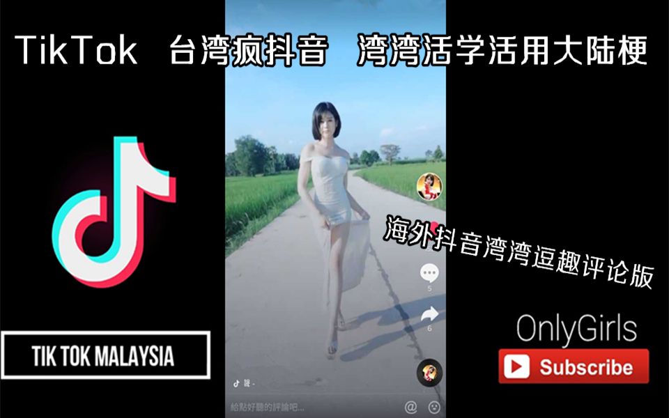 抖音TikTok 台湾疯抖音 湾湾活学活用大陆梗 海外版抖音湾湾逗趣评论版哔哩哔哩bilibili