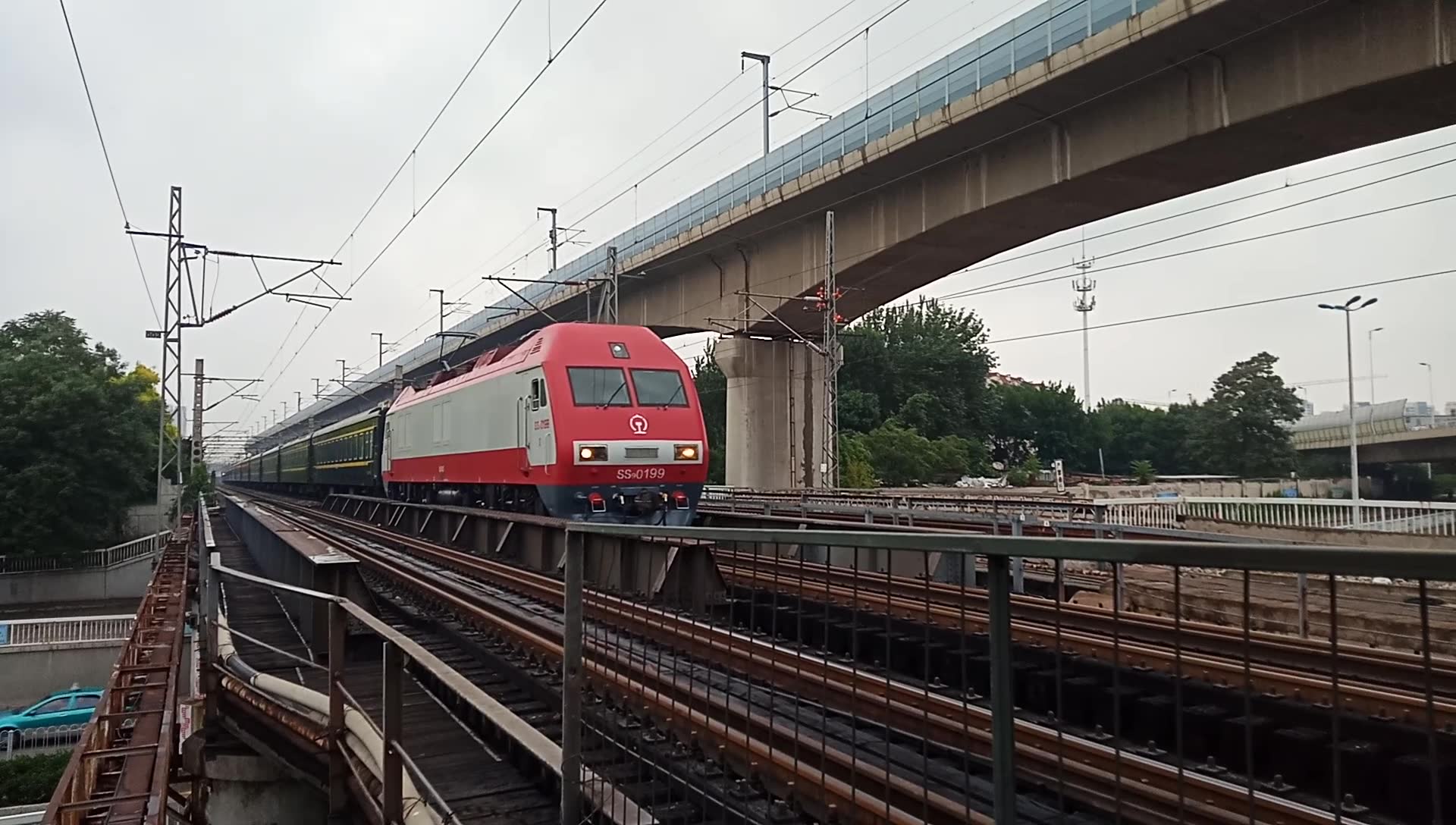 【中国铁路】津山线,拍车k1023次开往天津站._哔哩哔哩_bilibili