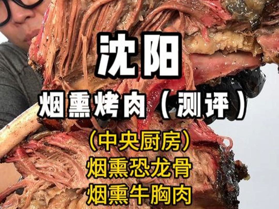 测评沈阳中央厨房美式烟熏烤肉,恐龙骨! 这玩意中央厨房真可行!哔哩哔哩bilibili