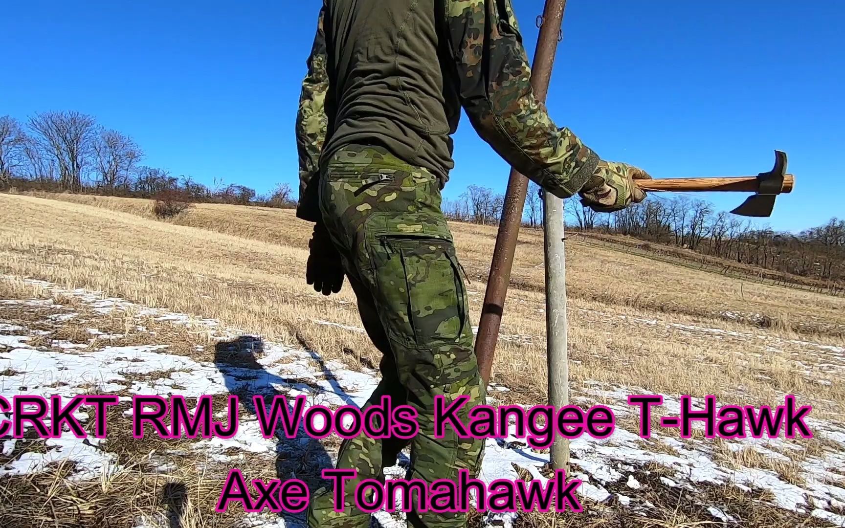 [图]哥伦比亚河 哥河 t头喙斧 战斧 破拆斧 CRKT RMJ Woods Kangee Tomahawk - 破坏测试 - 直到折断 - 1055碳钢