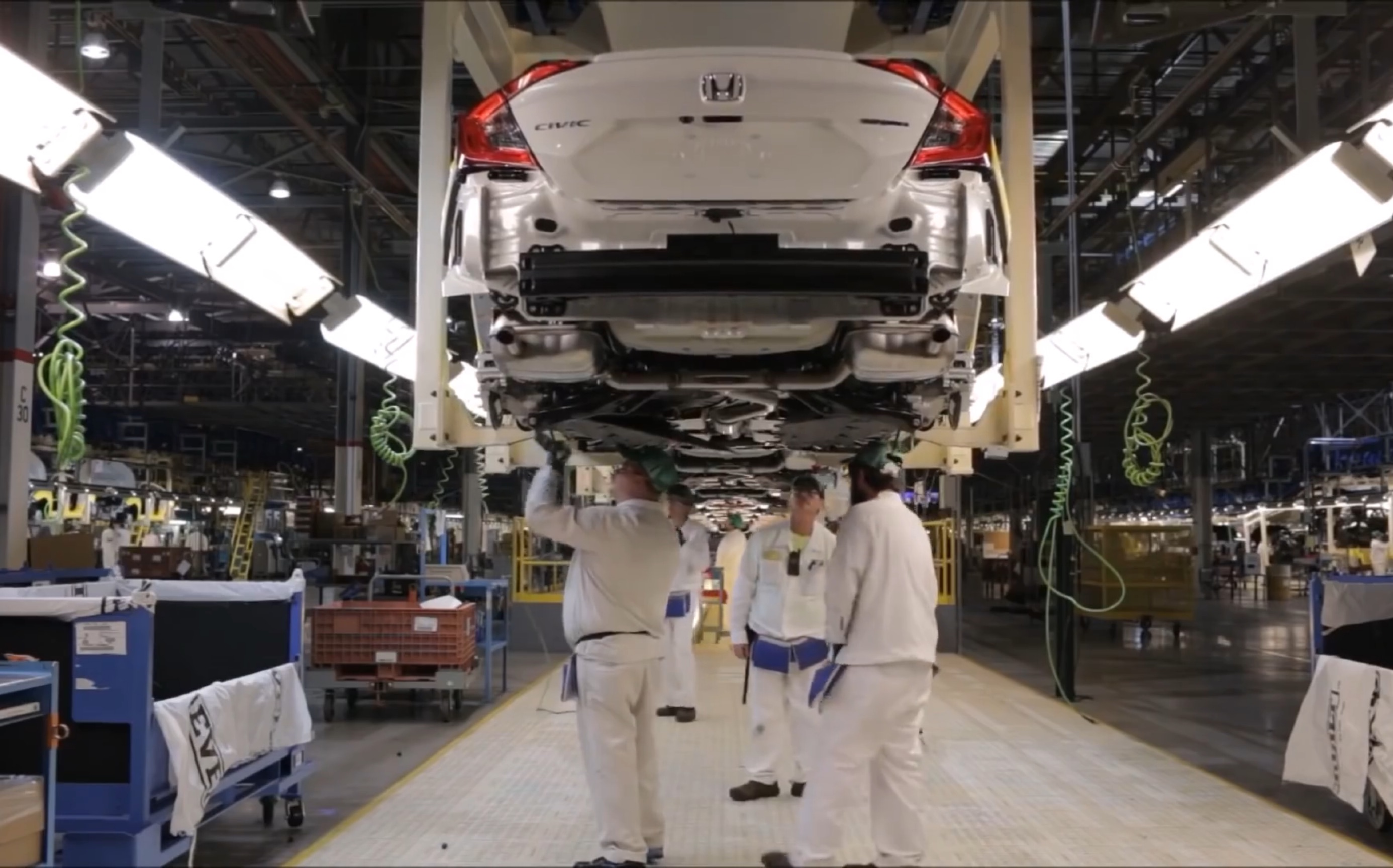 美国的本田思域生产线