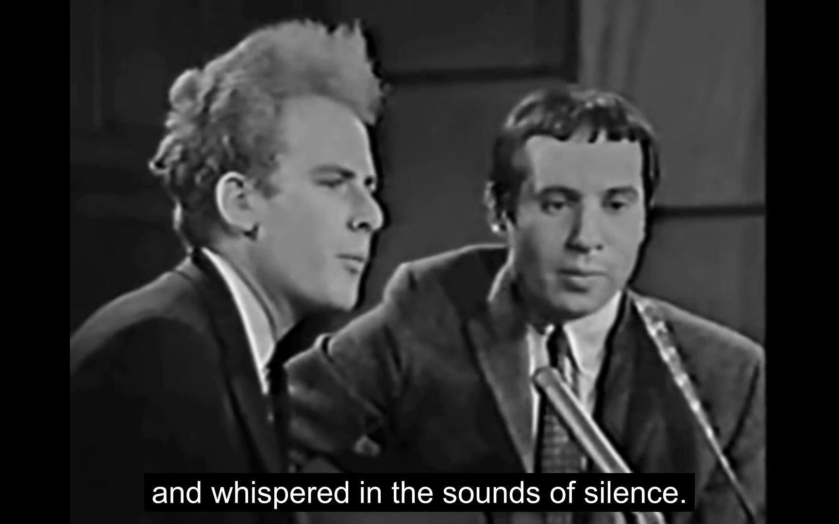 [图]Simon & Garfunkel - Sounds Of Silence (Live Canadian TV, 1966)