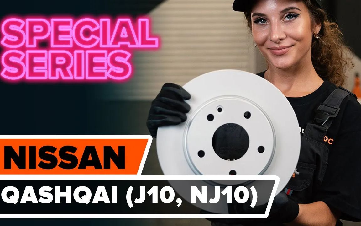 【汽车】如何在日产 NISSAN QASHQAI (J10, NJ10) 上更换前制动盘/制动转子【autodoc.co.uk】【搬运】哔哩哔哩bilibili