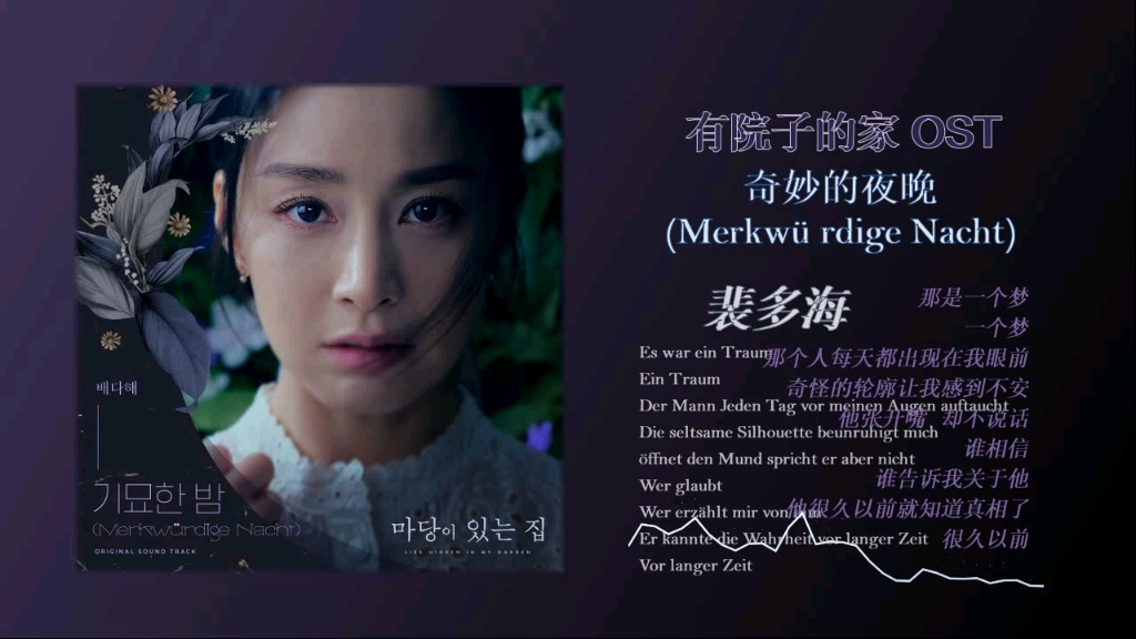 [图]裴多海 - 奇妙的夜晚(Merkwürdige Nacht)/韩剧·有院子的家/“德语”OST·无损音质试听！