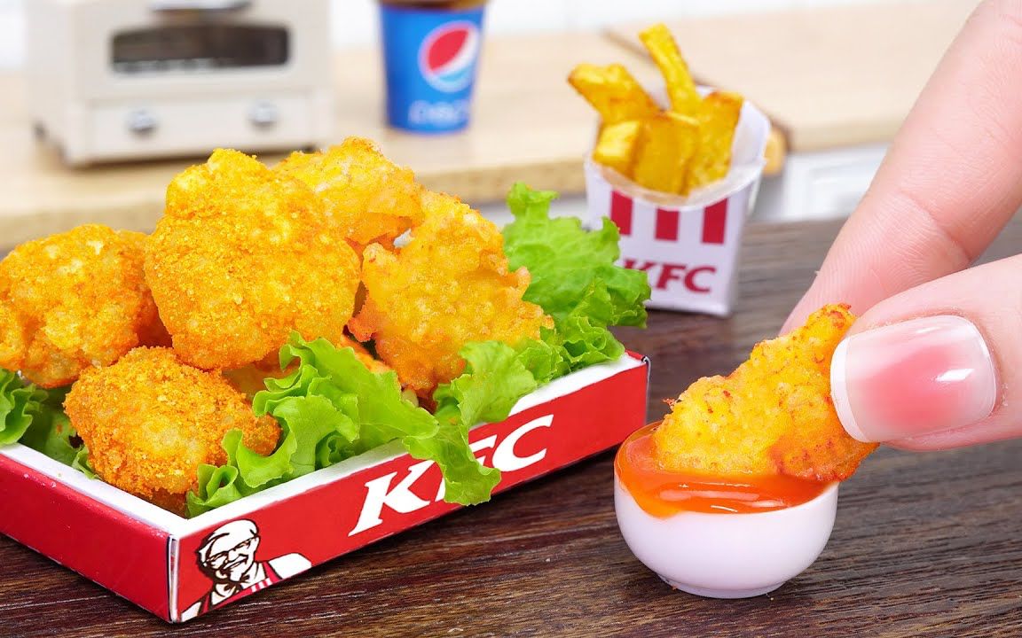 迷你厨房 | KFC劲爆鸡米花 肯德基鸡米花 自制鸡米花 鸡米花教程 在家自己做鸡米花哔哩哔哩bilibili