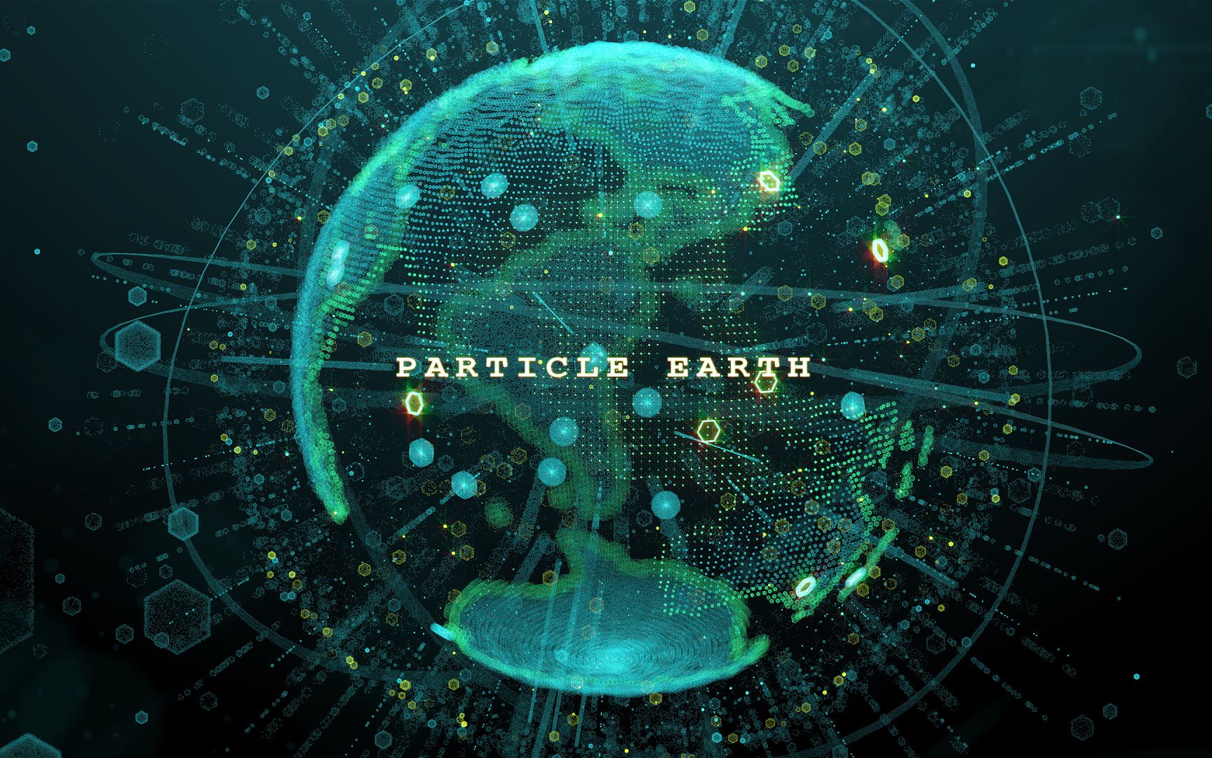 c4d教程c4d制作全息投影效果粒子地球效果hud效果制作科幻线条c4d教程