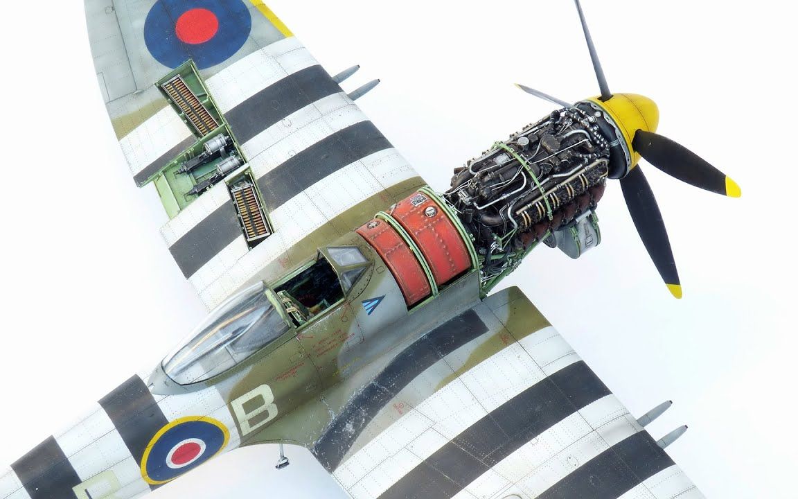 Spesial Hobby 1/32 二战英国 Hawker Tempest Mk.V战斗机 模型制作合集哔哩哔哩bilibili