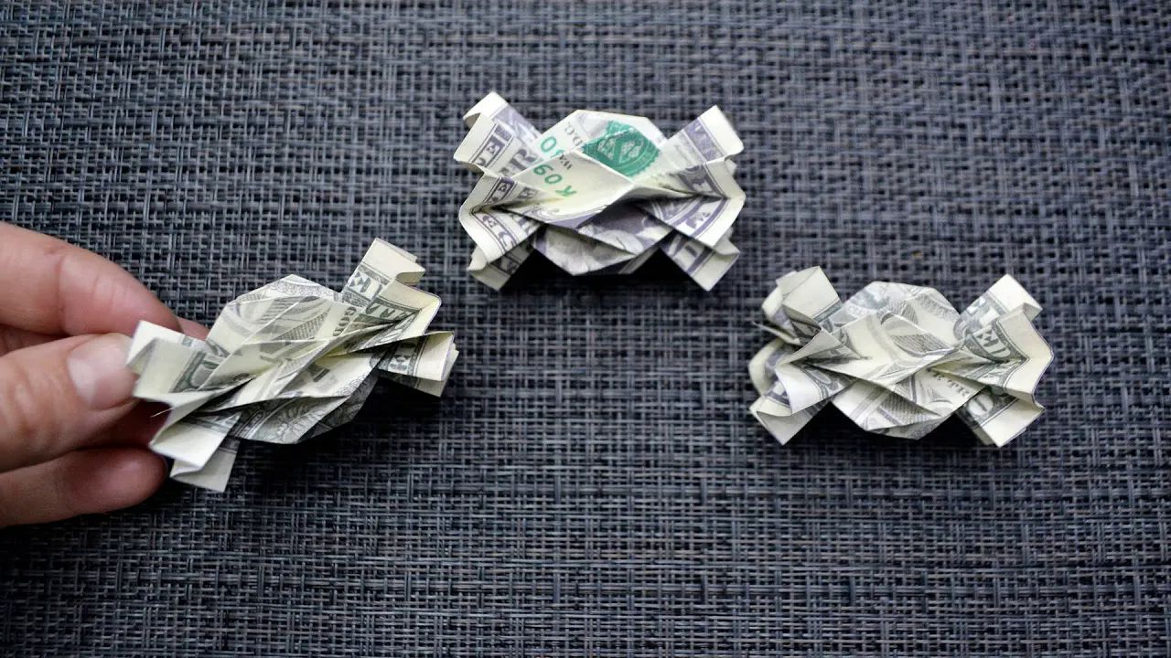 【nprokuda origami】糖果纸币折纸教程my money candy